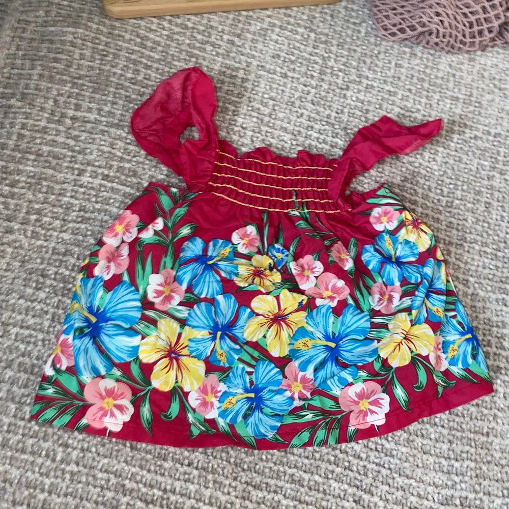 Hawaiian floral dress